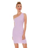 Tailliertes One-Shoulder-Kleid, Lavendel 08210 – Online-Shop – Boutique